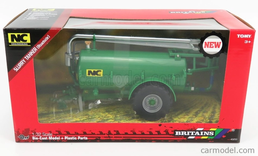 Britains Accessories Nc 2500 Trailer Tanker - Cisterna 1:32 Zelená