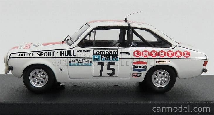 Trofeu Ford england Escort Mkii N 75 Rac Rally 1977 M.jackson - S.howard 1:43 Bílá Červená