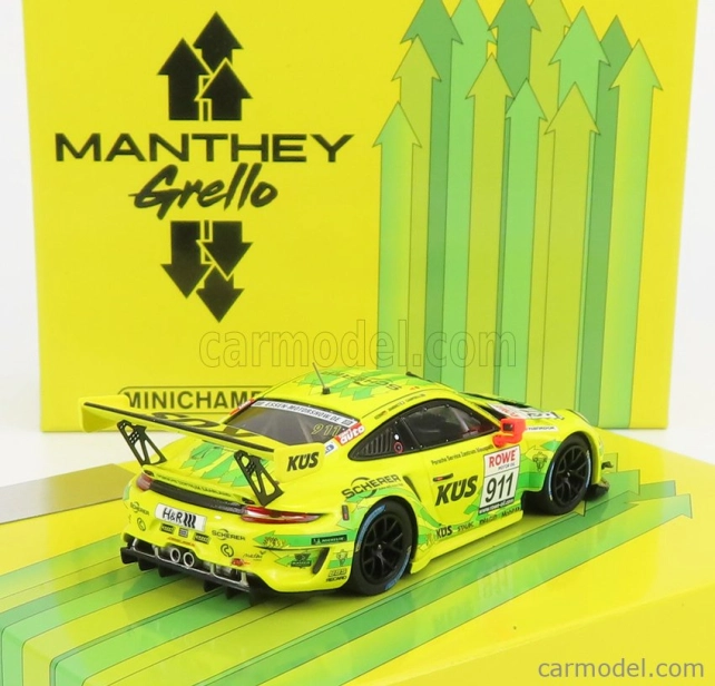 Minichamps Porsche 911 991-2 Gt3 R Team Manthey Racing N 911 1:43, žlutá