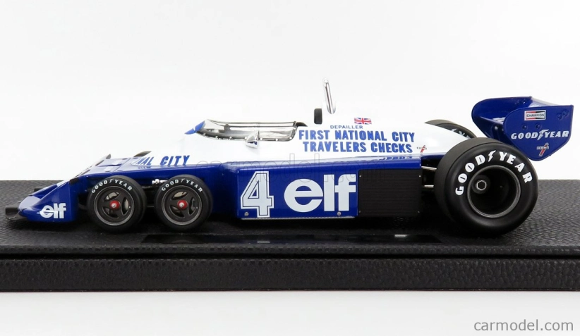 Gp-replicas Tyrrell F1  P34/2 Elf Ford Six Wheels N 4 Season Gp 1977 P.depailler 1:18 Modrá Bílá