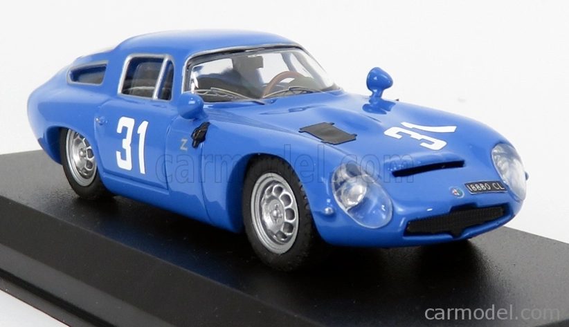 Najlepší model Alfa romeo Tz1 N 31 1000km Monza 1965 Panepinto - Facetti 1:43 Blue