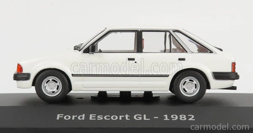 Edicola Ford england Escort Gl 1982 - Con Vetrina - With Showcase 1:43 Bílá