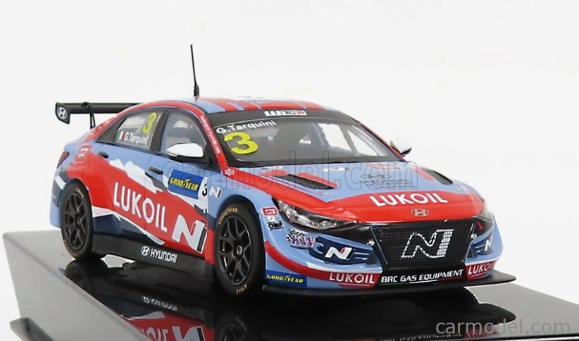 Ixo-models Hyundai Elantra N Tcr Team Lukoil N 3 Wtcr Portugalsko 2021 G.tarquini 1:43 Svetlo modrá červená