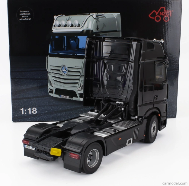 Nzg Mercedes benz Actros L 1863 Gigaspace 4x2 Tractor Truck 2-assi 2023 1:18 Black