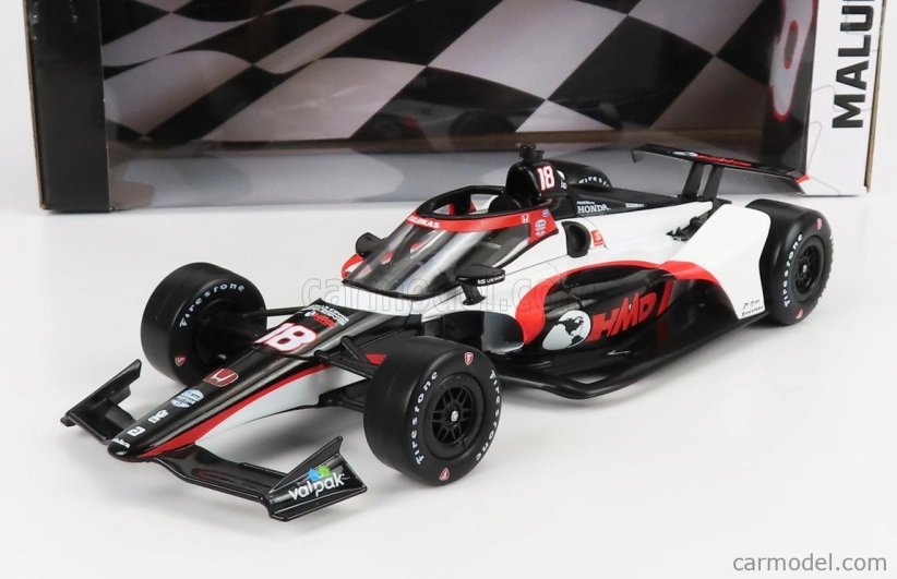 Greenlight Chevrolet Team Coyne Racing N 18 Indianapolis Indy 500 Series 2022 David Malukas 1:18 biela čierna