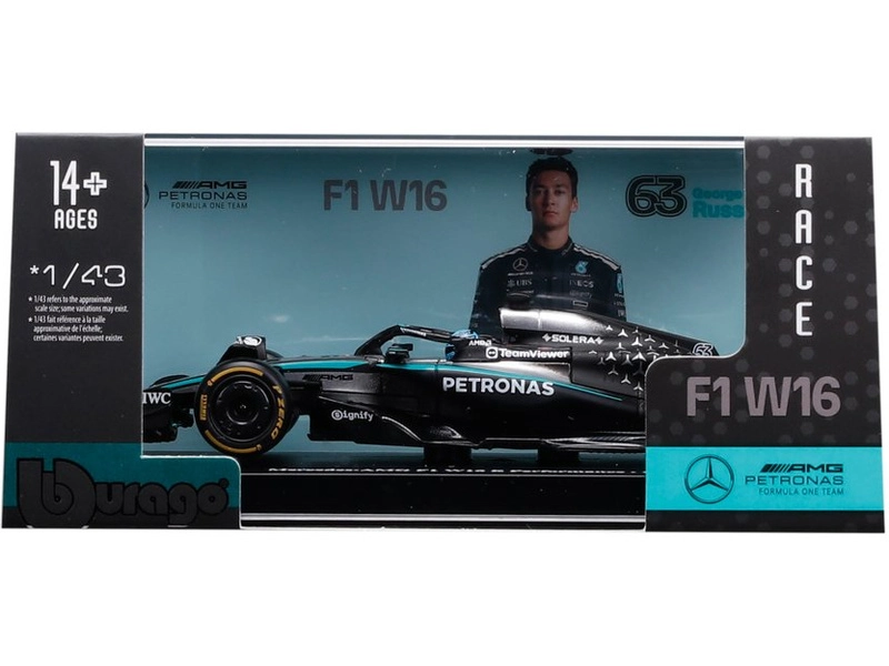 Bburago Mercedes-AMG Petronas W16 (2025), #63 Russesll (hardcase)