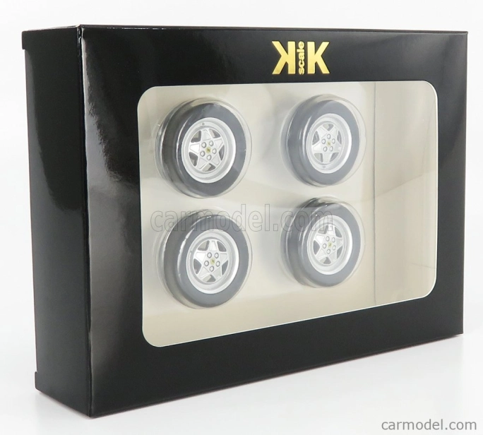 Kk-scale príslušenstvo Ferrari 328gts/gtb 4x sada kolies a pneumatík 1985 1:18 čierna