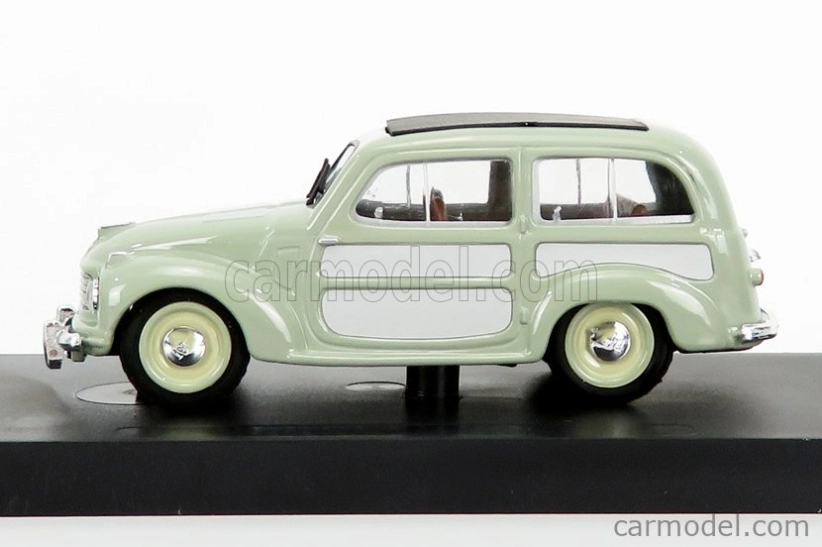 Brumm Fiat 500c Belvedere Chiusa 1951 1:43 Veľmi svetlá zelená sivá