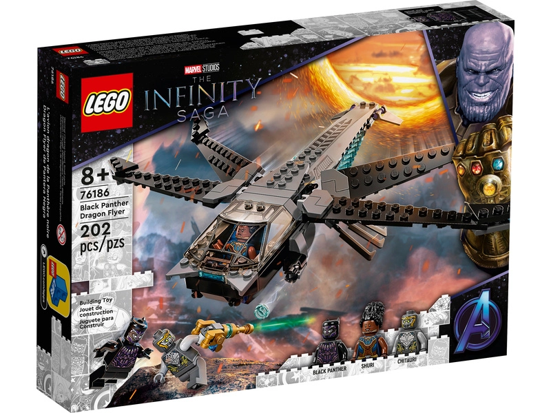 LEGO Super Heroes – Black Panther a dračie lietadlo