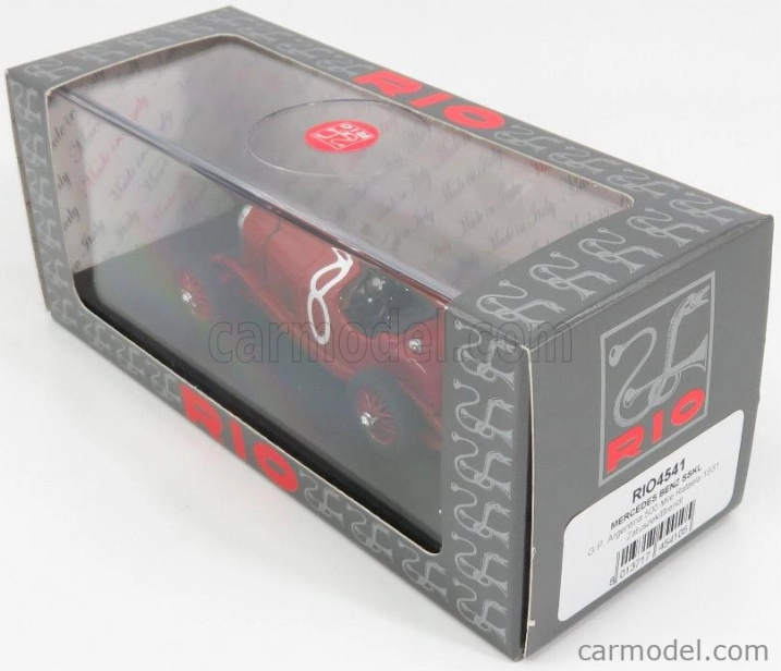 Rio-models Mercedes benz Sskl N 8 Winner 500 Mile Rafaela Argentina Gp 1931 Zatuszek - Brendt 1:43 Červená