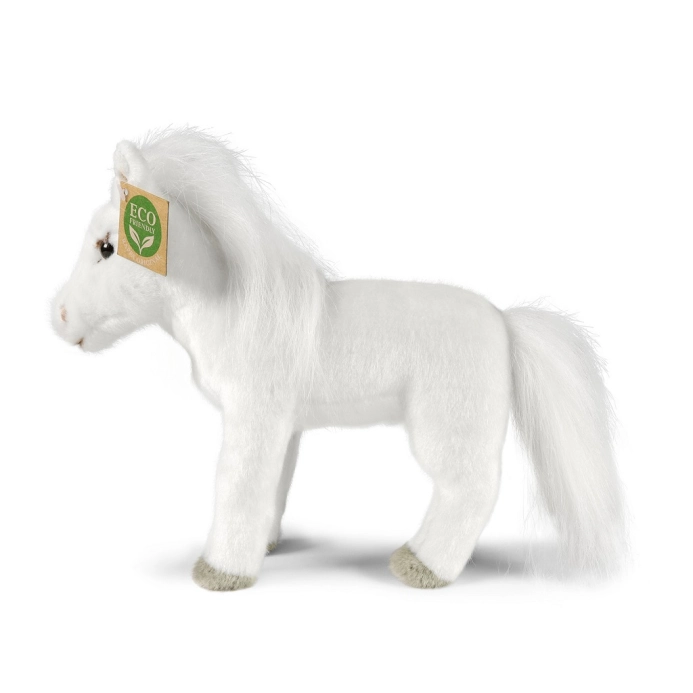 Rappa Plyšový kůň bílý 24 cm ECO-FRIENDLY