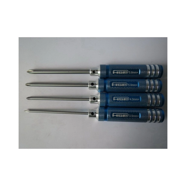 Profesionálna sada krížových skrutkovačov 3,0/4,0/5,0/5,8 mm