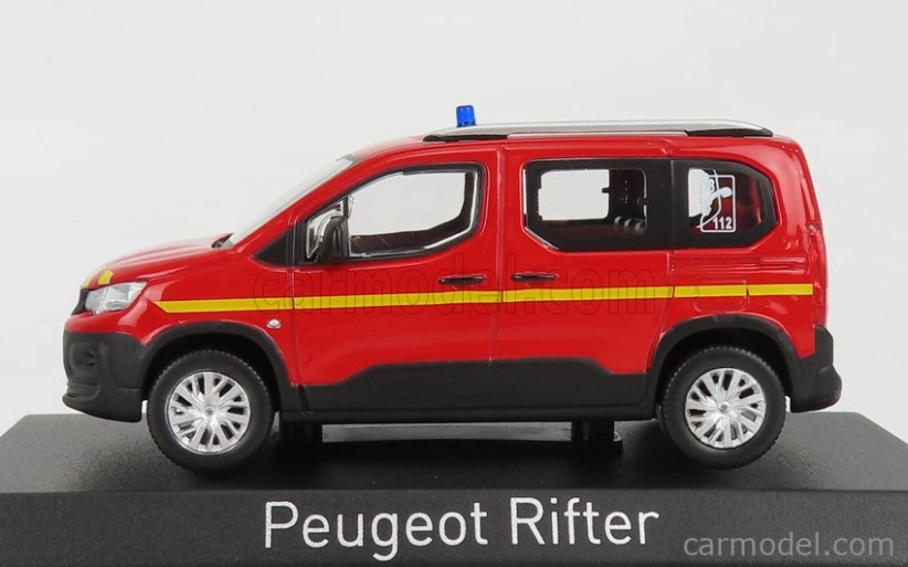 Norev Peugeot Rifter Pompiers 2019 1:43 Červeno-žltá