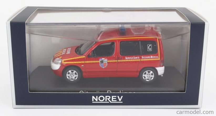 Norev Citroen Berlingo Pompiers Secours Medical 2004 1:43 červená biela