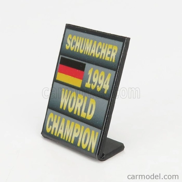 Cartrix Accessories F1 World Champion Plate Pit Board - Benetton B194 Ford Mild Seven N 5 Season 1994 Michael Schumacher 1:43 Grey Black Yellow