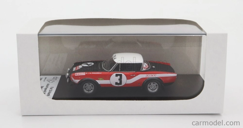 Trofeu Fiat 124 Abarth (night Version) N 3 Rally Of Poland 1973 A.paganelli - N.russo 1:43 Červená Černá Bílá
