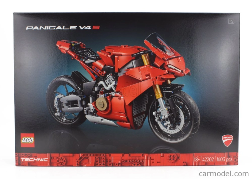 Lego Ducati Lego Technic - Panigale V4 S 2020 - Motorcycle - 1603 Pezzi - 1603 Pcs Red