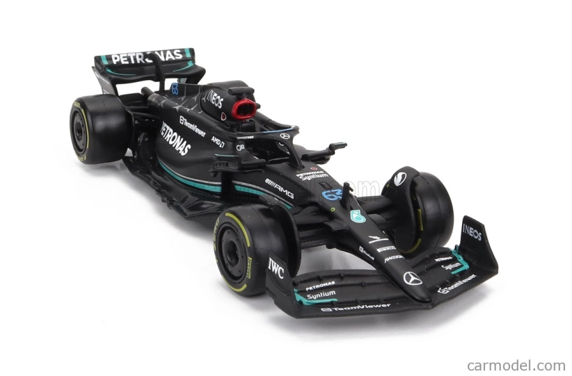 Bburago Mercedes gp F1 W14 Team Mercedes-amg Petronas F1 N 63 1:43, černá