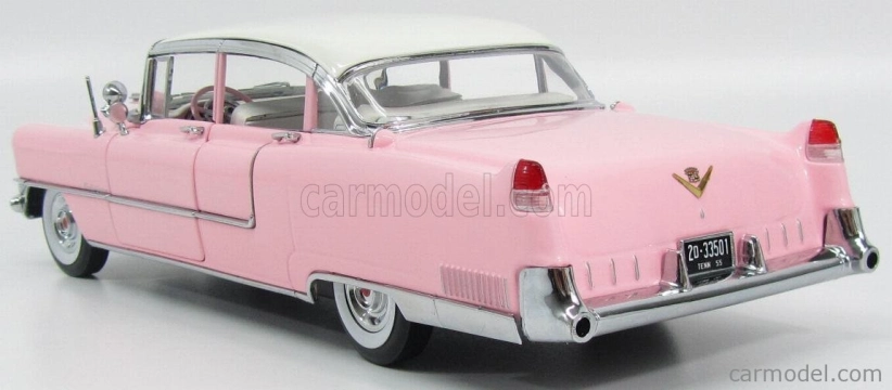 Greenlight Cadillac Fleetwood Series 60 1955 - Personal Car Elvis Presley 1:18 Růžová Bílá