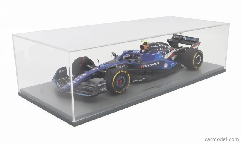 Spark-model Williams F1 Fw45 Team Williams Racing Gulf N 2 Austin Usa Gp 2023 Logan Sargeant 1:18 Modrá