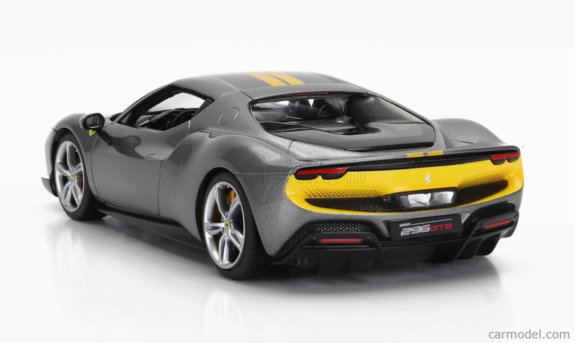 Bburago Ferrari 296 Gtb Assetto Fiorano 2022 1:18 sivo-žltá
