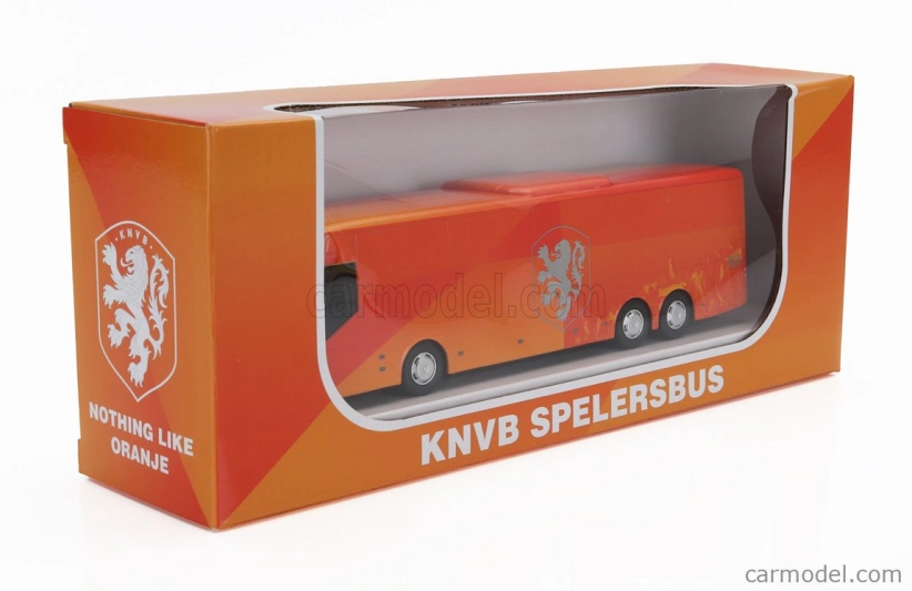 Matrix modely v mierke 1:64 Autobus Knvb Holandskí futbalisti Autobus 2024 1:64 Oranžový