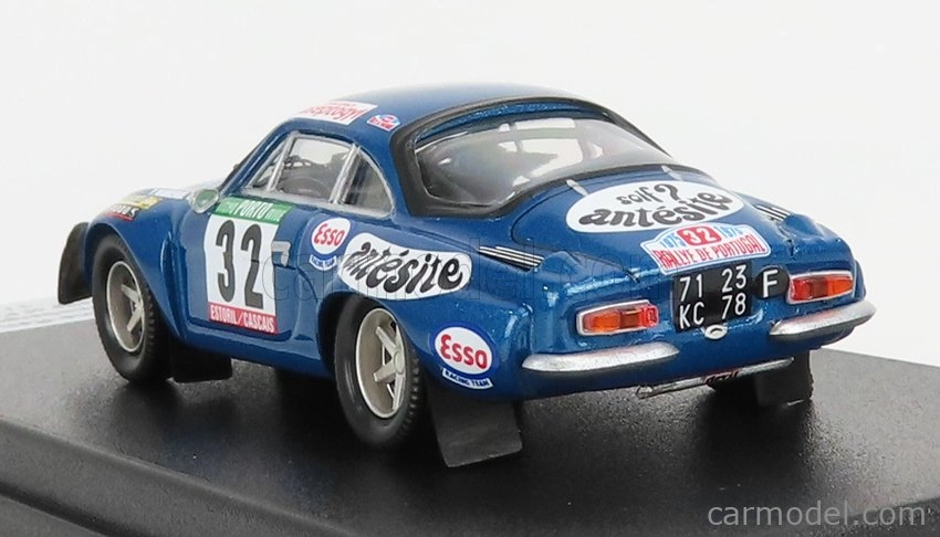 Trofeu Renault Alpine A110 1600s N 32 Rally Of Portugal 1975 P.wambergue - I.breton 1:43 Blue Met