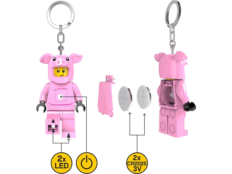 LEGO svietiaca kľúčenka – Prasiatko