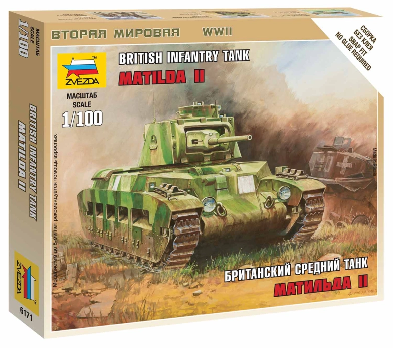 Zvezda Snap Kit - Matilda II (1:100)