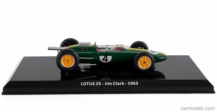 Edicola Lotus F1  Climax 25 N 4 World Champion Season 1963 Jim Clark - Blister Box 1:24 Zelená Žlutá