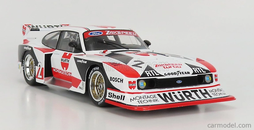 Werk83 Ford england Capri Gr.5 Würth N 2 Drm Champion 1981 Klaus Ludwig 1:18 Bílá Červená Černá