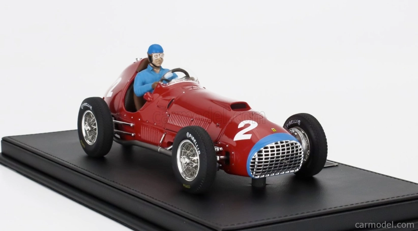 Gp-replicas Ferrari F1  375 N 2 Winner Italy Monza Gp (with Pilot Figure) 1951 Alberto Ascari 1:18 Red