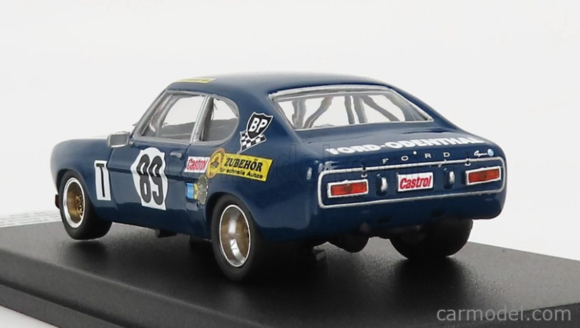 Trofeu Ford england Capri 2600 Rs N 89 1000km Nurburgring 1972 W.odenthal - K.fritzinger 1:43 Modrá Oranžová