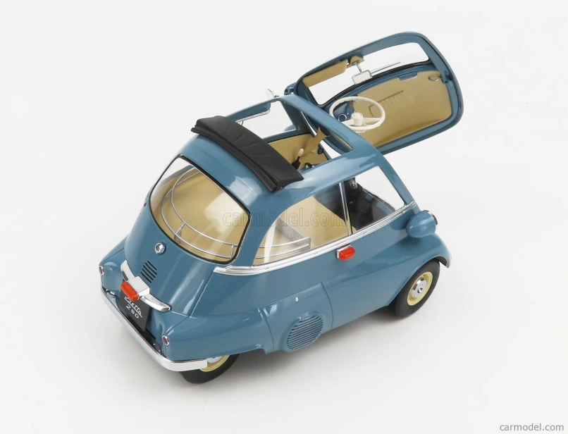 BMW Isetta 1959 v mierke 1:12 modrá sivá