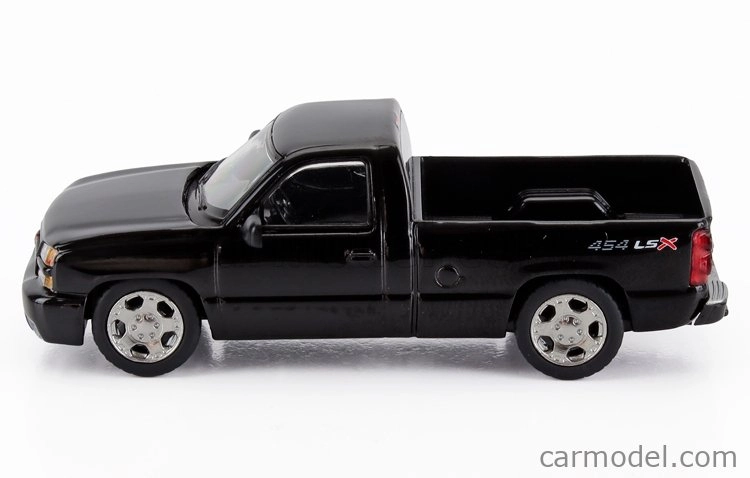 Paragon-models Chevrolet Silverado Single Cab Pick-up 454 Lsx Lhd 2006 1:64 čierna