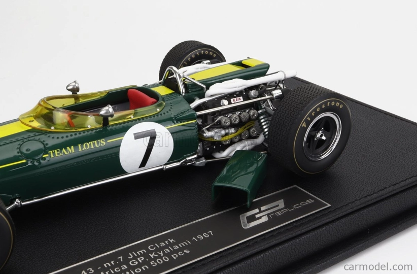 Gp-replicas Lotus F1 43 Scuderia Lotus Team N 7 South Africa Gp Kyalami 1967 Jim Clark 1:18 Britská Závodní Zelená