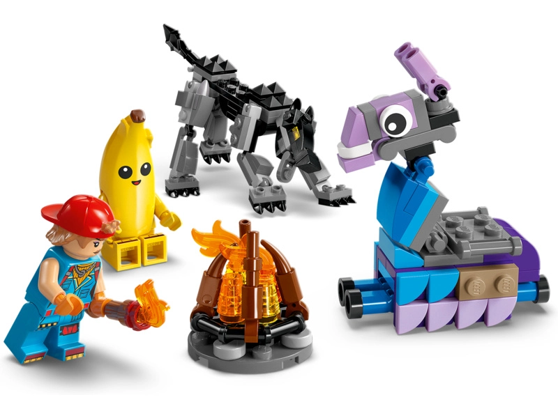 LEGO Fortnite - Peely a Sparkplug a ich táborisko