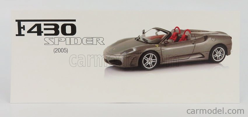 Edicola Ferrari F430 Spider 2005 1:43 Grey Met