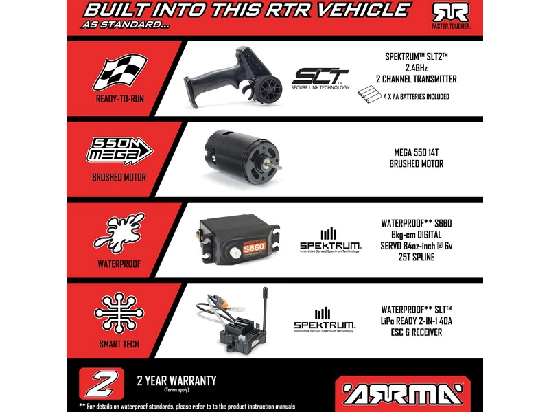 RC auto Arrma Gorgon 1:10 Smart RTR, modré
