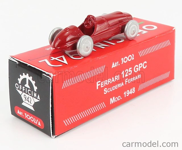 Officina-942 Ferrari F1 125 Gpc N 0 Team Scuderia Ferrari 1948 1:76 červená