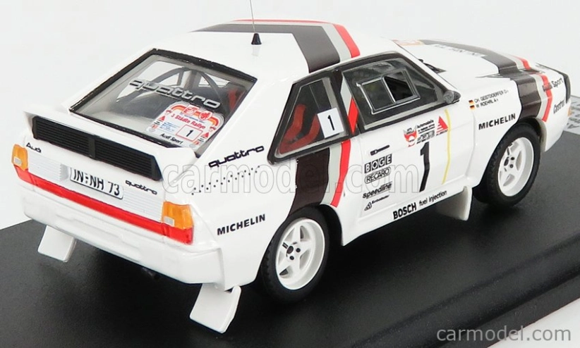 Trofeu Audi Quattro Sport N 1 Winner Rally Stadte 1984 - Štart Pretek Verzia W.rohrl - C.geistdorfer 1:43 Biela