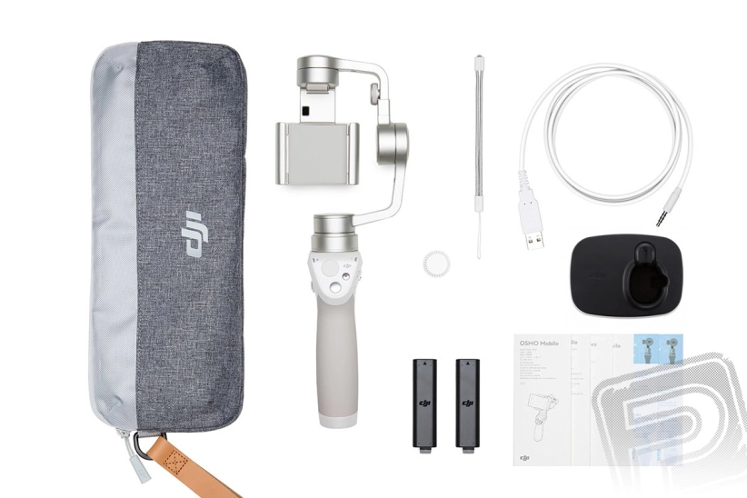 DJI OSMO MOBILE (stříbrné) + Základna + Inteligentní akumulátor (SPECIÁLNÍ AKCE)