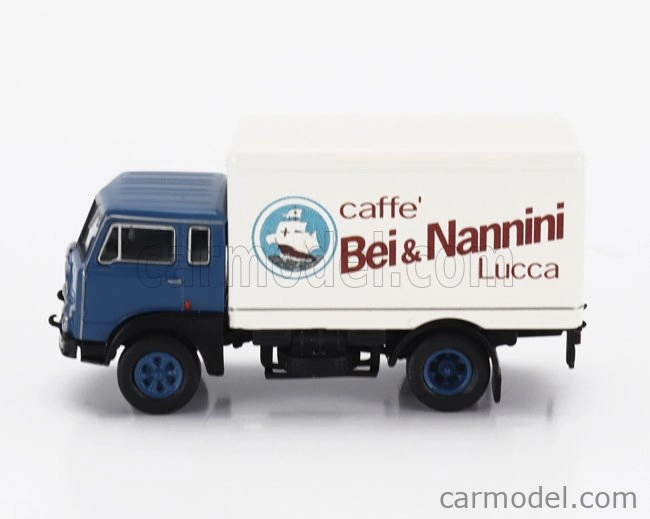 Brekina plast Fiat 642 Truck Cassonato Caffe Bei & Nannini 1962 1:87 Modrá Bílá