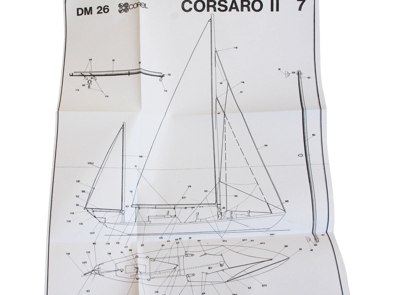 COREL Corsaro II plachetnice 1:24 kit