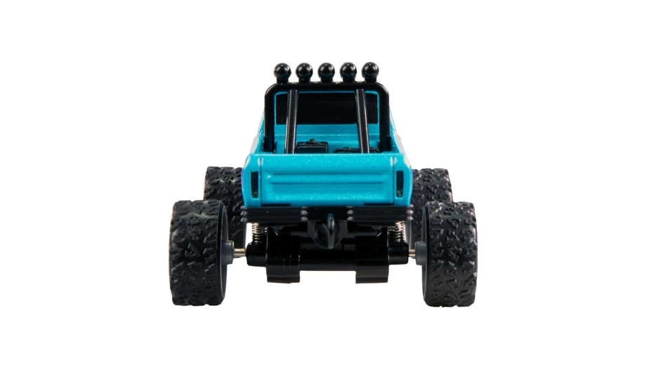 RC Monster Truck kovový 1:64 RTR LED Tempomat 2,4GHz modrý