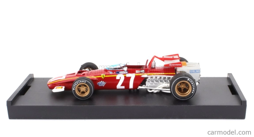 Brumm Ferrari F1 312b N 27 Belgium Gp 1970 Jacky Ickx 1:43 Červená Bílá