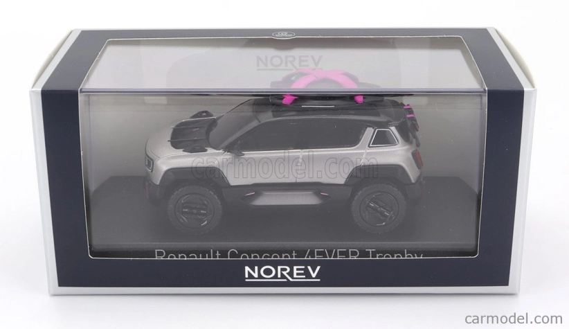 Norev Renault Concept 4ever Trophy E-tech 100% Electric 2022 1:43 Stříbrná Černá