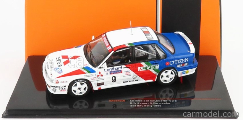Ixo-models Mitsubishi Galant Vr-4 N 9 2nd Rally Rac Lombard 1990 1:43, bílá