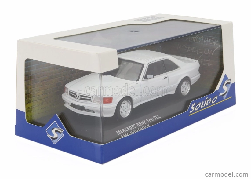 Solido Mercedes benz S-class 560sec Amg (c126) Wide Body 1990 1:43 Bílá