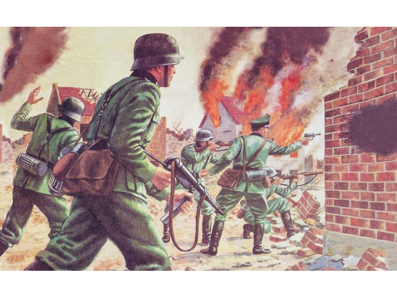 Airfix figúrky – WWII nemecká pechota (1:76) (Vintage)